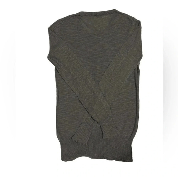 J. Crew Slub Linen-Cotton Henley Crewneck Long Sleeve Sweater Size Medium - Picture 7 of 11